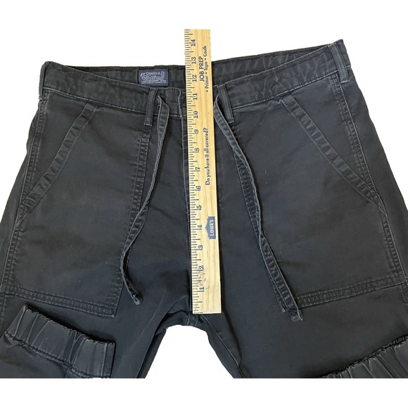 LEVI's Two Horse Brand Cargo Pants Men's 32 x‎ 32 Black Side Pockets Tapered Leg - Picture 13 of 15